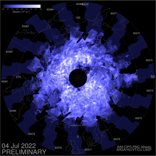 Las nubes más altas de la Tierra se ven cada vez más al sur