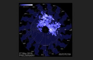 Las nubes noctilucentes se “encienden”