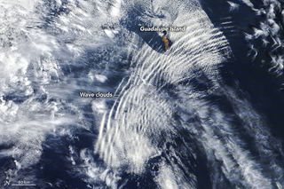 Las ondulaciones de nubes onduladas