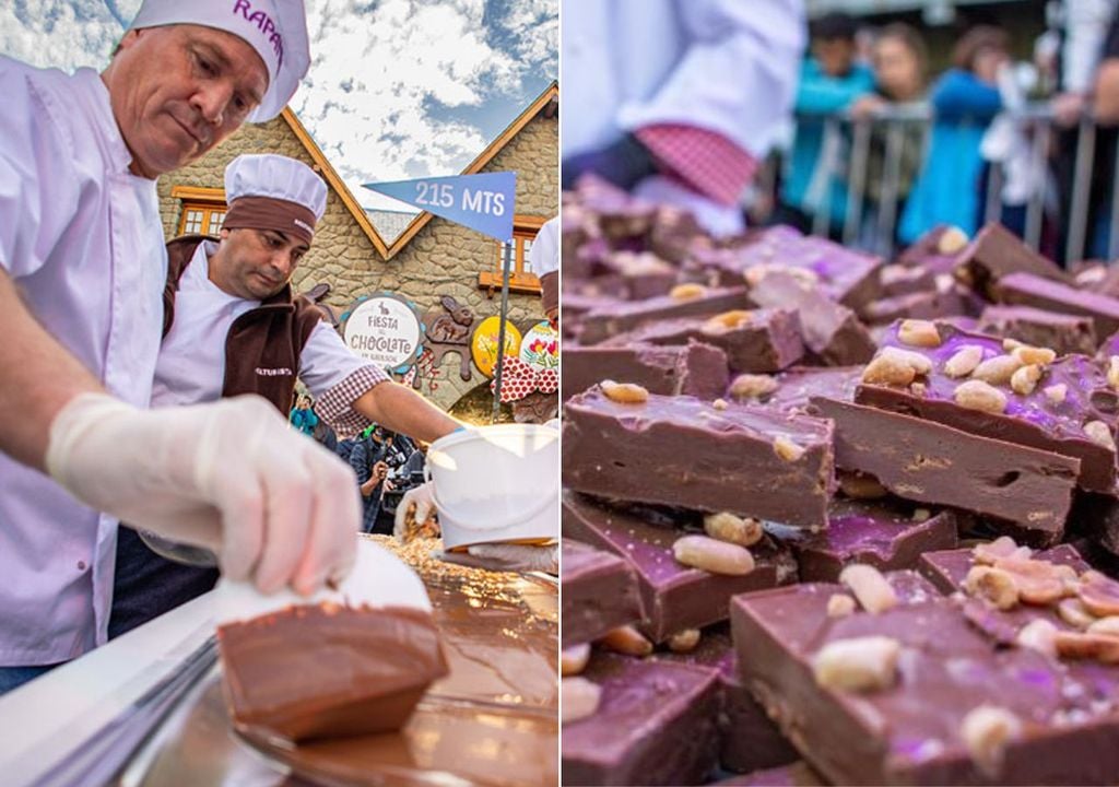 Semana Santa en Bariloche La elaboración de la barra de chocolate más larga del mundo es uno de los principales hitos de la Semana Santa en Bariloche