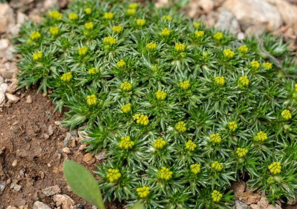 Las densas almohadillas que forma la azorella pueden tardar muchos años en desarrollarse, creciendo lentamente en algunos de los ambientes más expuestos del sur de Chile.