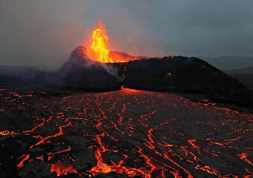 Volcan Grindavík, Islandia