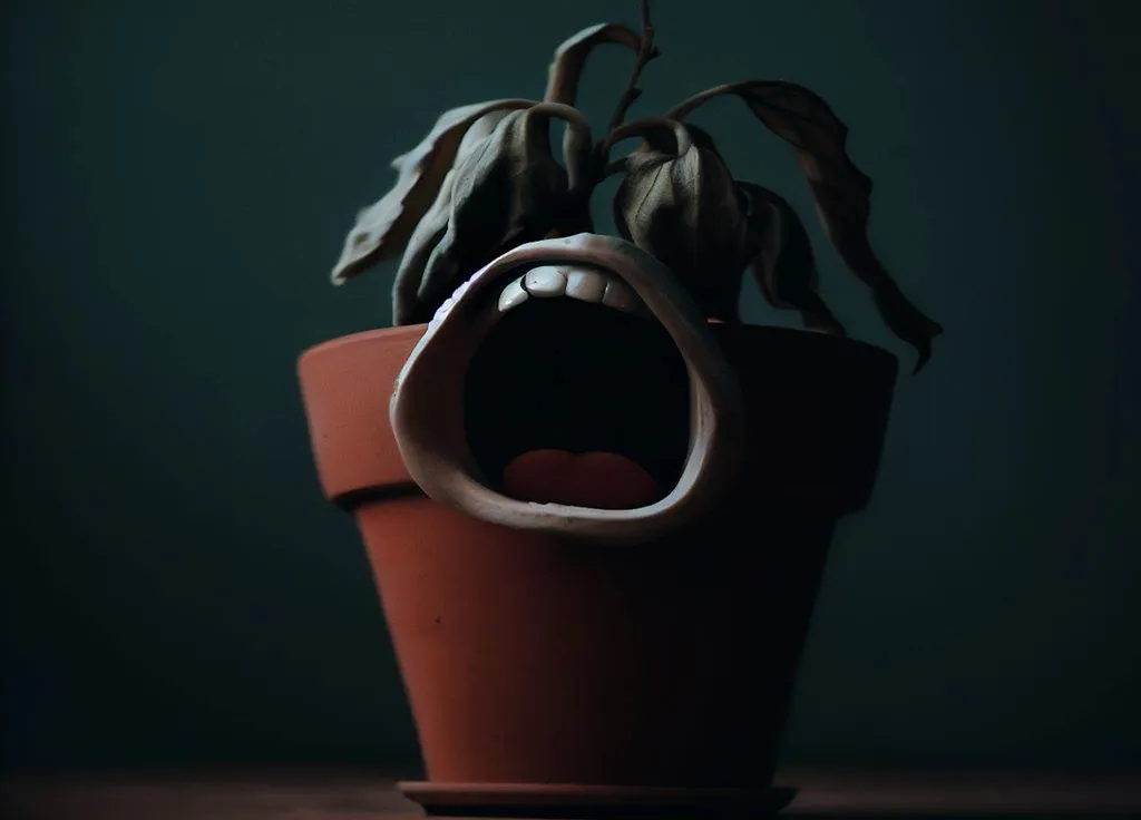 planta gritando