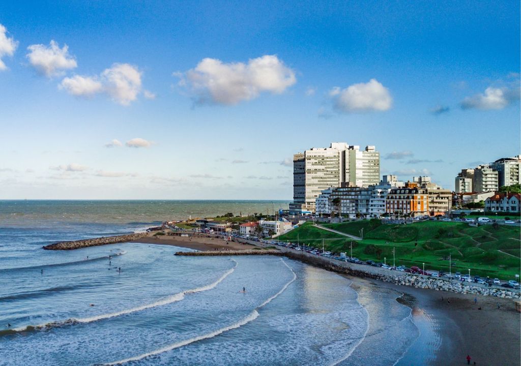 Playas de Mar del Plata en verano