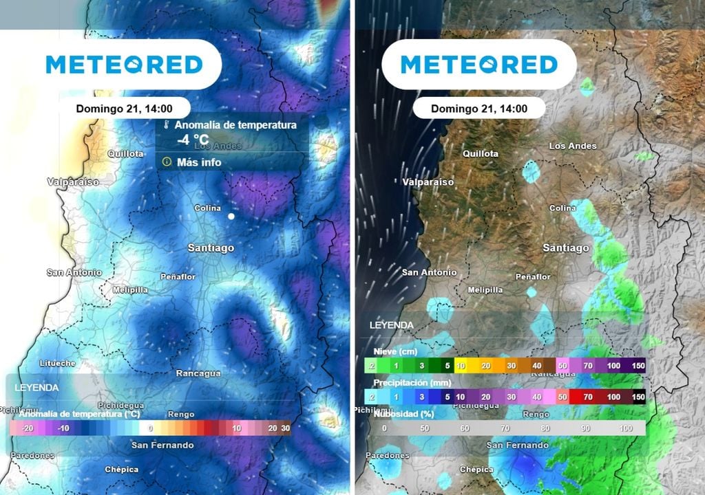 Temperaturas y precipitaciones Máximas bajo lo normal y ambiente inestable en Santiago: este domingo comienza el invierno astronómico.