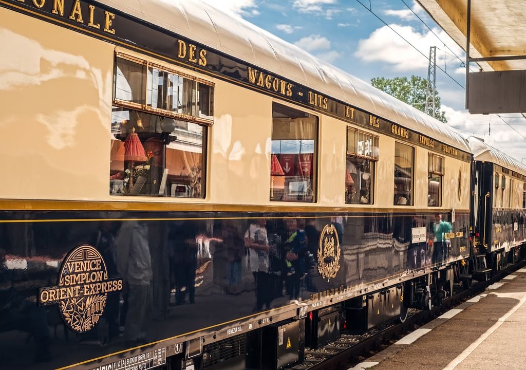 Vagones del legendario Venice Simplon-Orient-Express.
