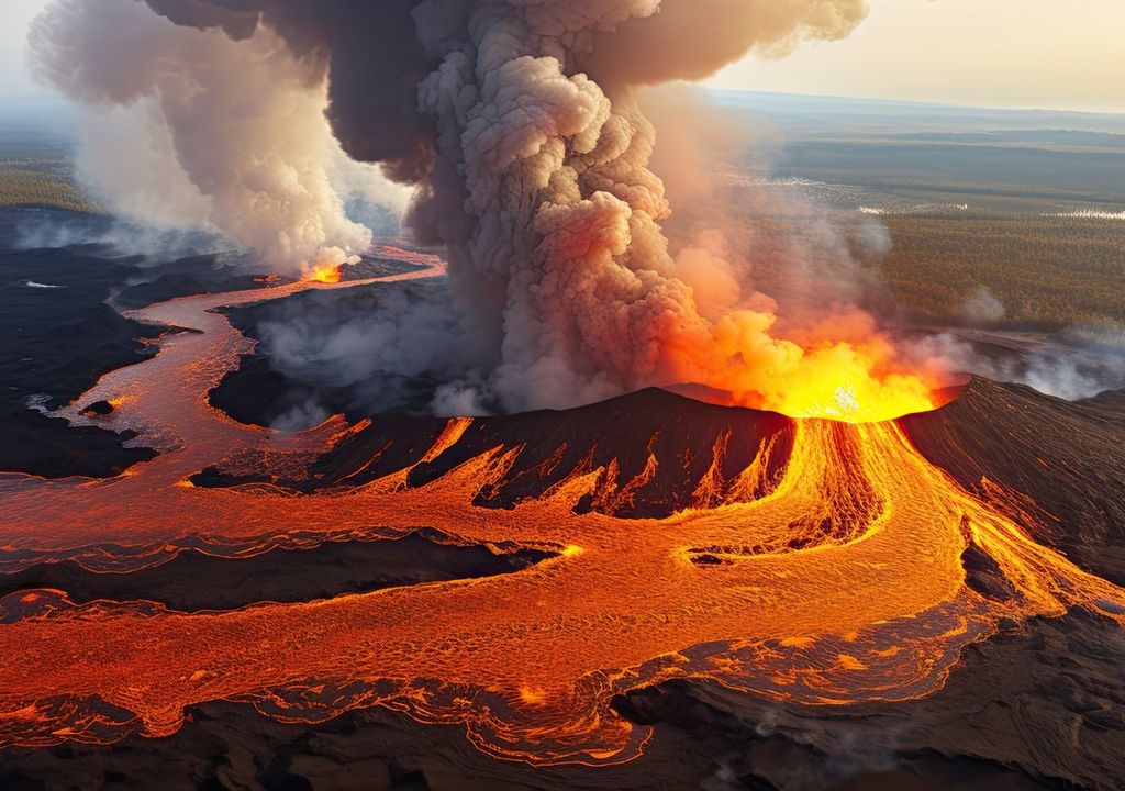 volcan, erupción