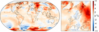 Las temperaturas globales del aire en superficie en agosto 2016