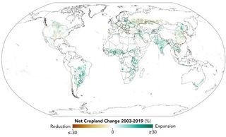 Las tierras de cultivo se expanden a nivel global