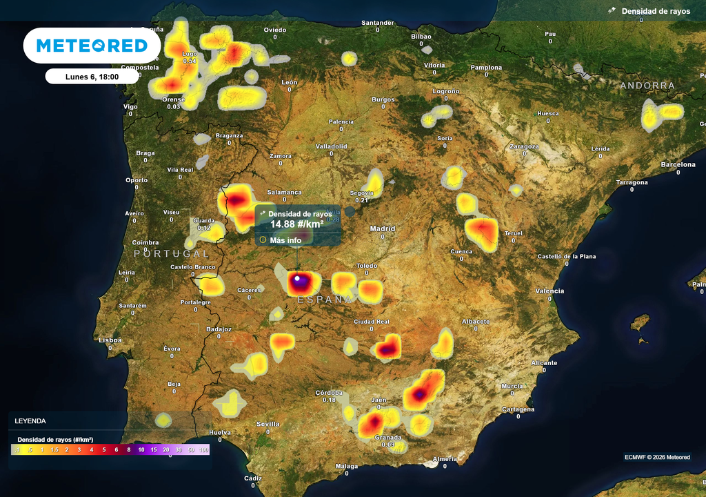 Les orages seront irréguliers et dispersés dans différentes régions de la péninsule. Les orages seront irréguliers et dispersés dans différentes régions de la péninsule.