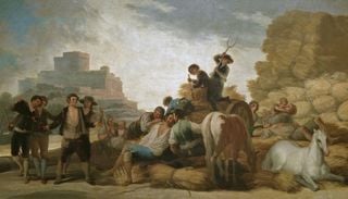 Las tormentas que Goya pintó en sus famosos cartones para tapices