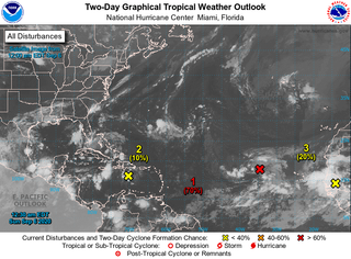 Las tormentas tropicales Paulette y Rene para la semana que viene