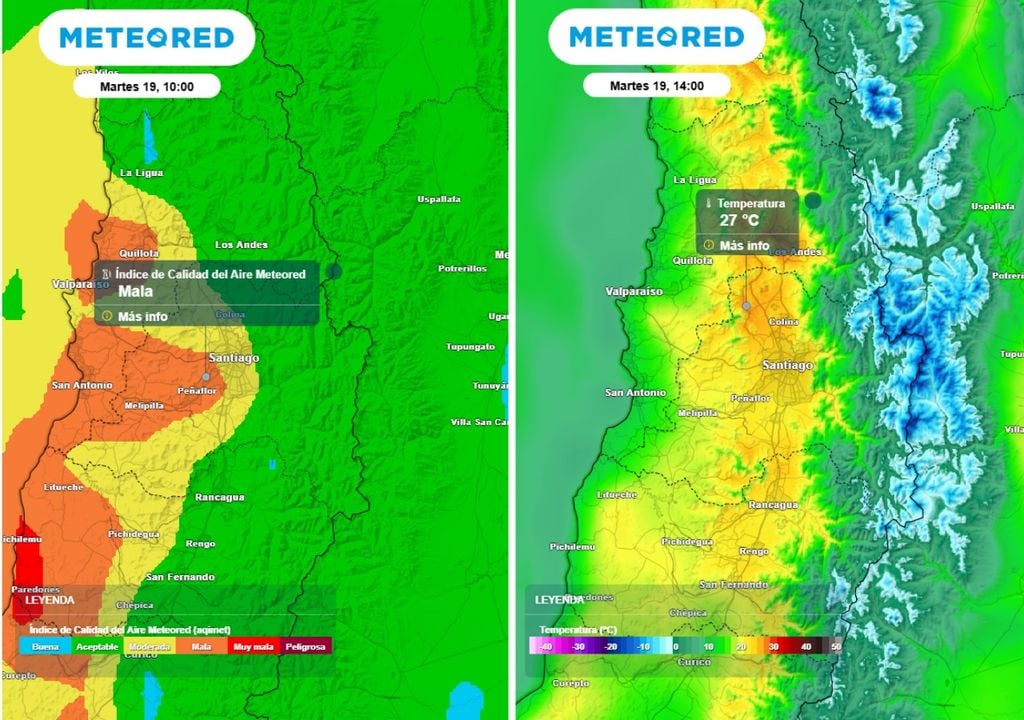 Este martes tendremos un día con fuerte contraste de temperatura; además, la calidad del aire podría presentarse mala a inicios de la jornada.