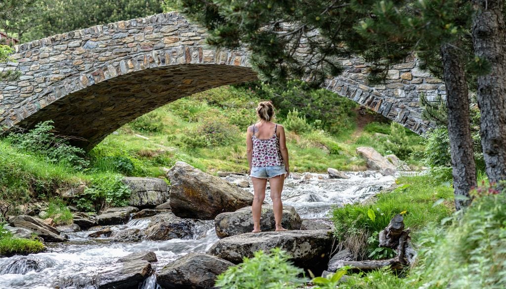 La rivière de Ransol à Canillo. La rivière de Ransol à Canillo.