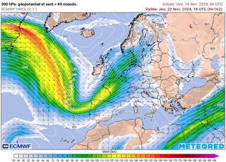 Le courant-jet polaire va s'accélérer et apporter un changement de temps en France : vers un risque de tempêtes ?