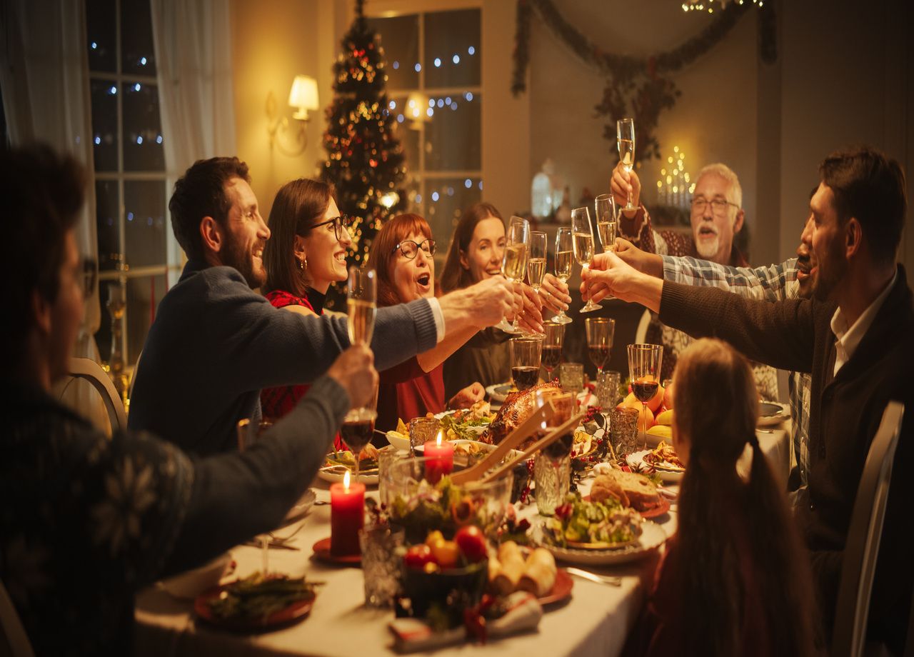 Le repas de Noël européen à 15 litres de pétrole par personne