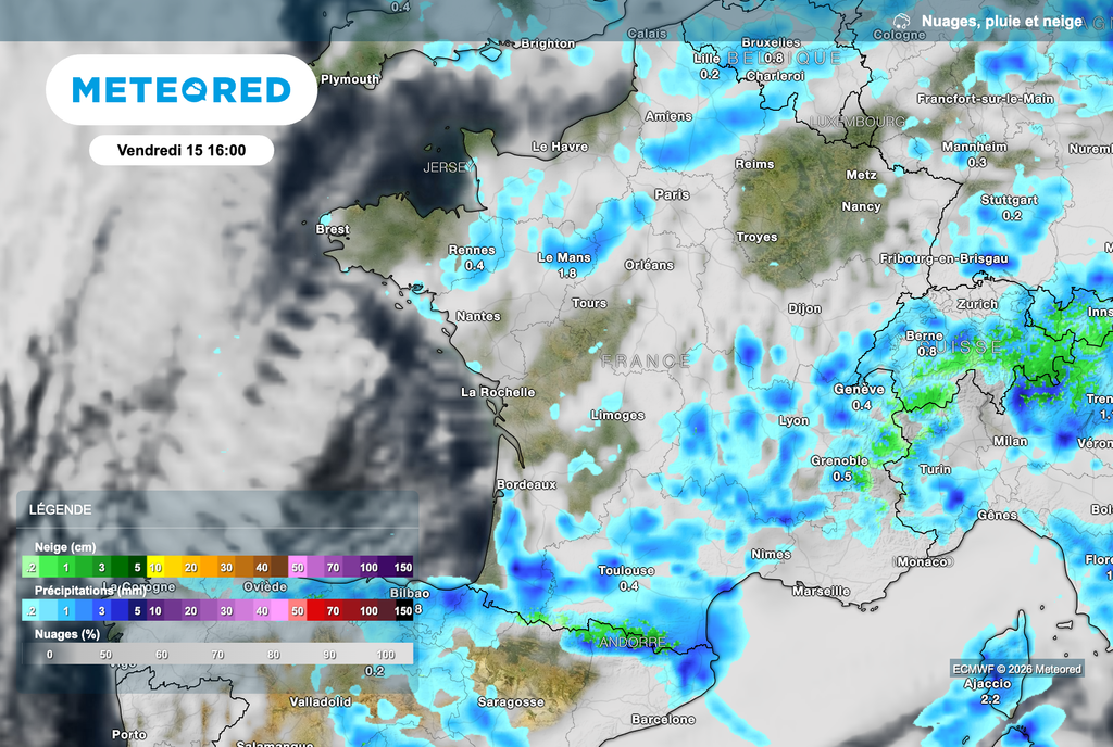 Une météo encore bien humide prévue vendredi !