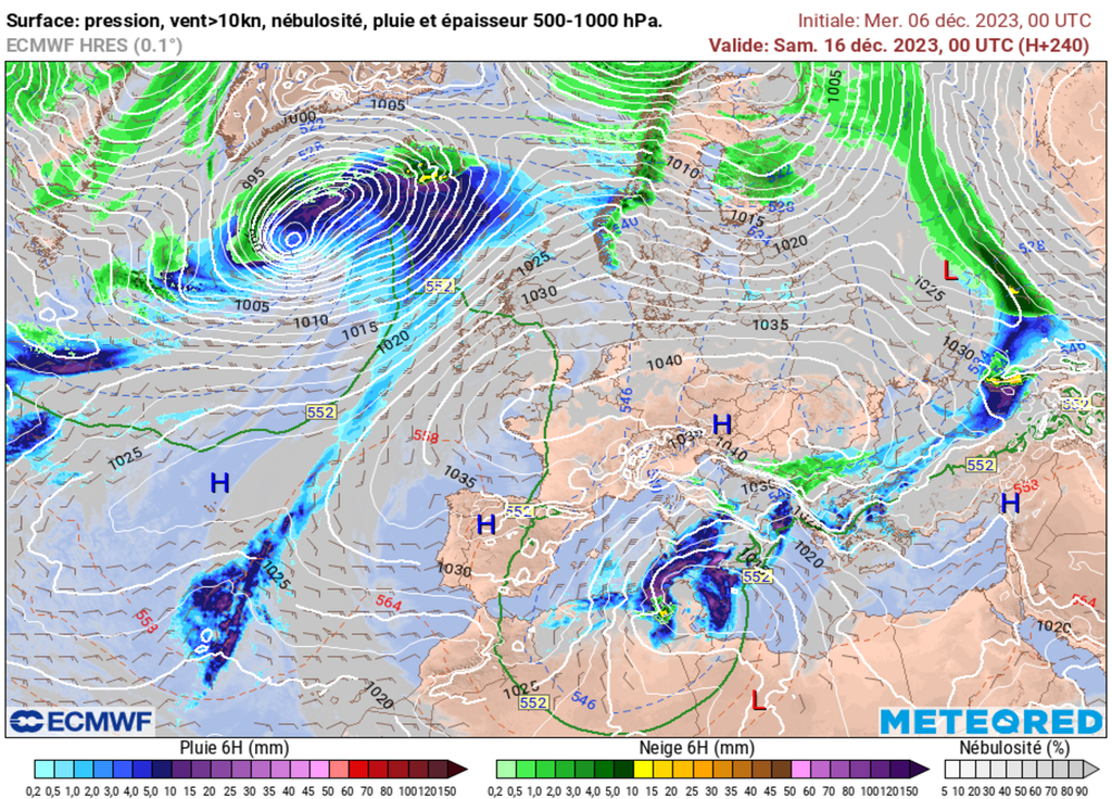 L'anticyclone pourrait s'installer pour la fin de semaine prochaine. Pas de vague de froid en vue.