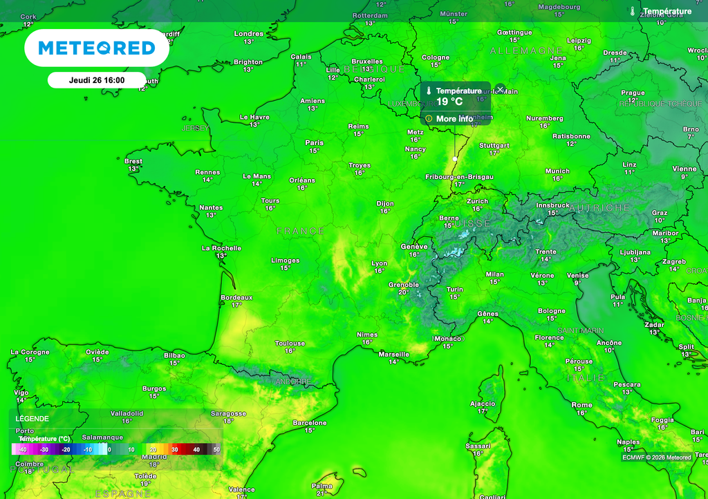 Un mercure très doux tout au long de ces prochains jours en France.