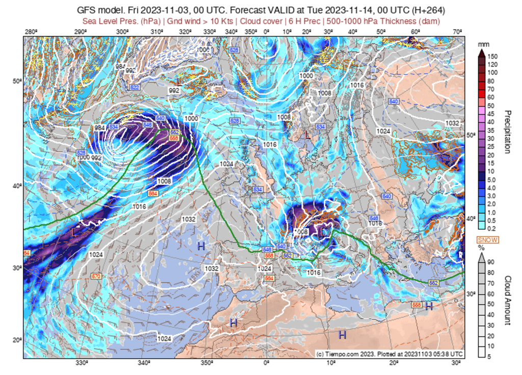 Un flux de Nord pourrait s'observer à plus longue échéance d'après le modèle américain GFS. Cela est cependant peu modélisé dans l'ensemble. Un flux de Nord pourrait s'observer à plus longue échéance d'après le modèle américain GFS. Cela est cependant peu modélisé dans l'ensemble.