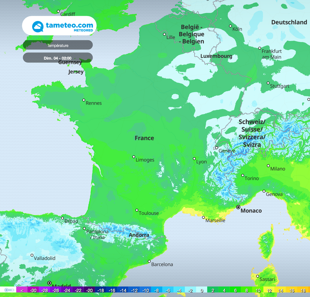 Des gelées pourront s'observer sur une large moitié Nord de la France tout au long du week-end. Des gelées pourront s'observer sur une large moitié Nord de la France tout au long du week-end.