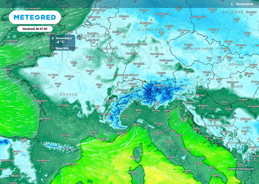 Les gelées seront encore bien installées ce vendredi matin.