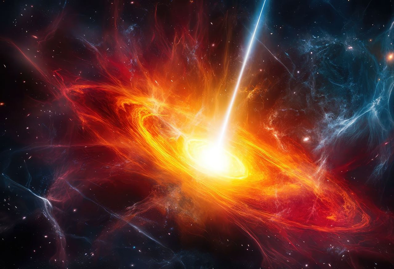 I getti relativistici emessi dai buchi neri al centro delle microquasar possono avere velocità apparenti superiori a quella della luce.