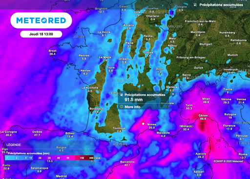 Le modèle européen confirme ce matin le changement radical de temps prévu en début de semaine prochaine en France !