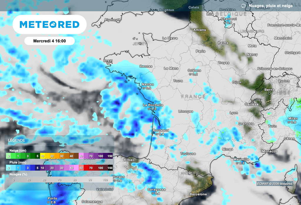De nouvelles pluies attendues ce mercredi !