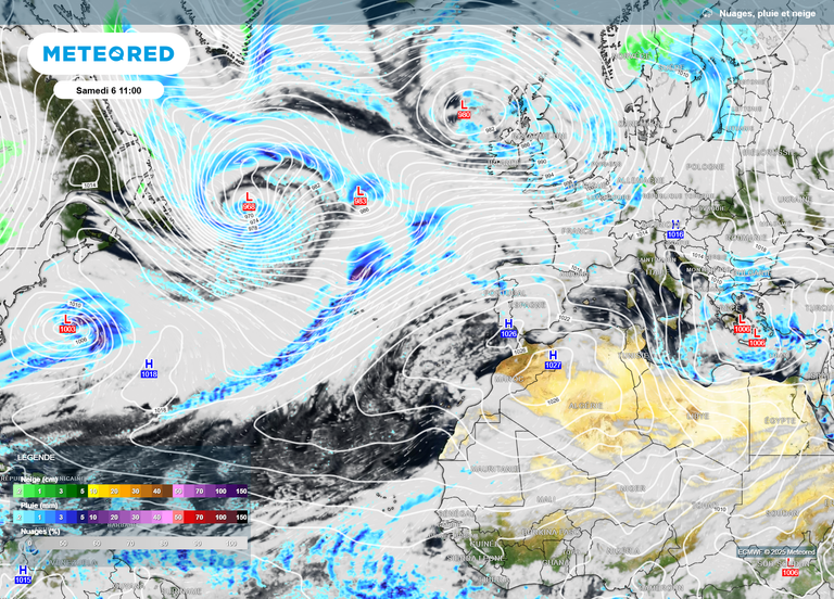 Le moteur à dépressions en marche au large de Terre-Neuve : quels impacts en France dans les 7 prochains jours ?