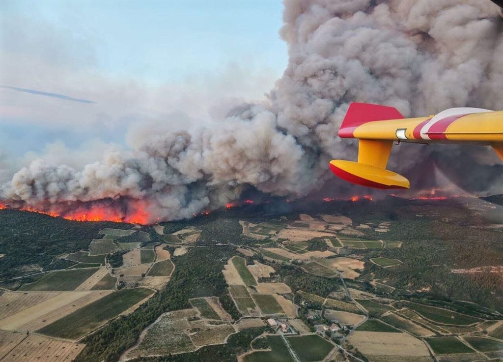 L'incendie de l'Aude a parcouru 11 000 hectares. Crédit photo : SDIS 11 / Préfet de l'Aude.
