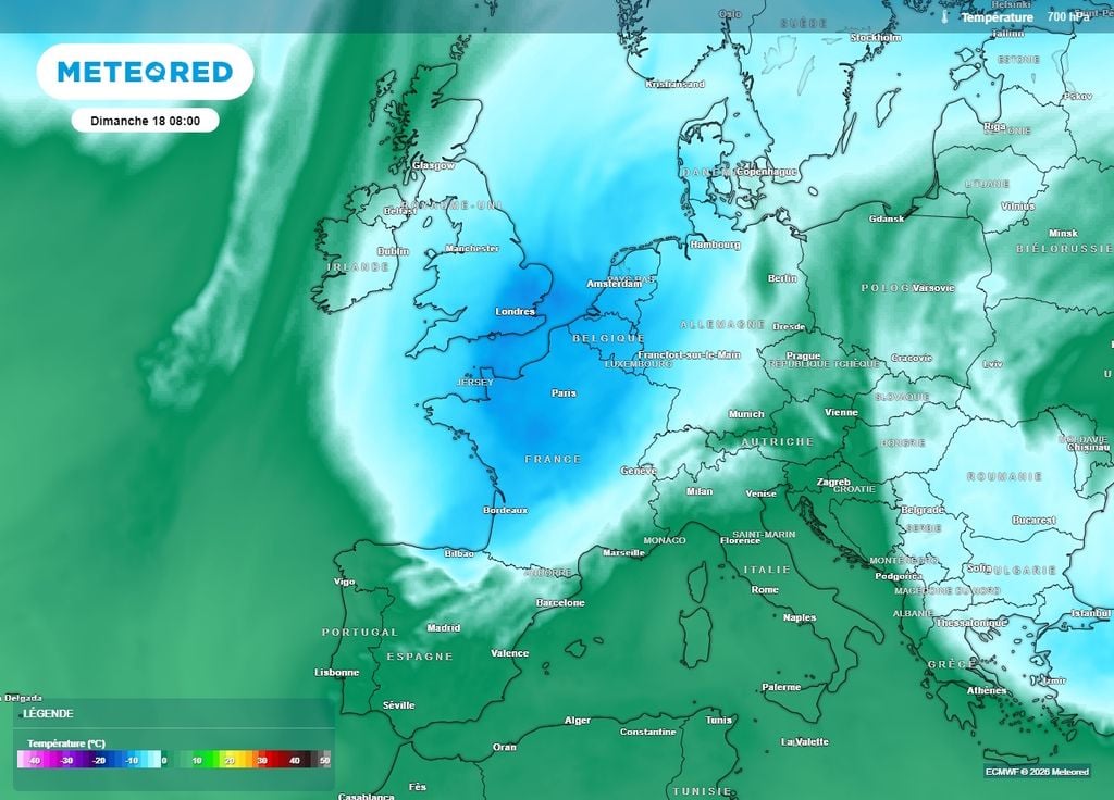 Une goutte froide devrait circuler au-dessus de la France dimanche, accentuant la fraîcheur Une goutte froide devrait circuler au-dessus de la France dimanche, accentuant la fraîcheur