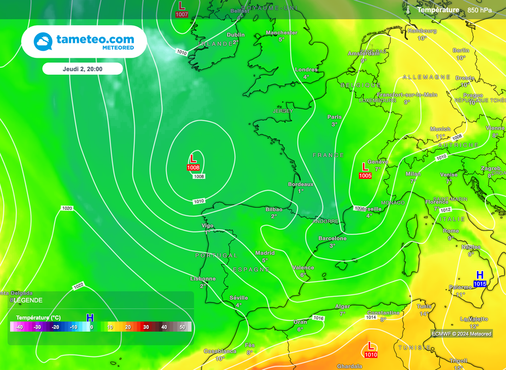 L'air plus doux sera présent à l'est, fraîcheur pour l'ouest. L'air plus doux sera présent à l'est, fraîcheur pour l'ouest.