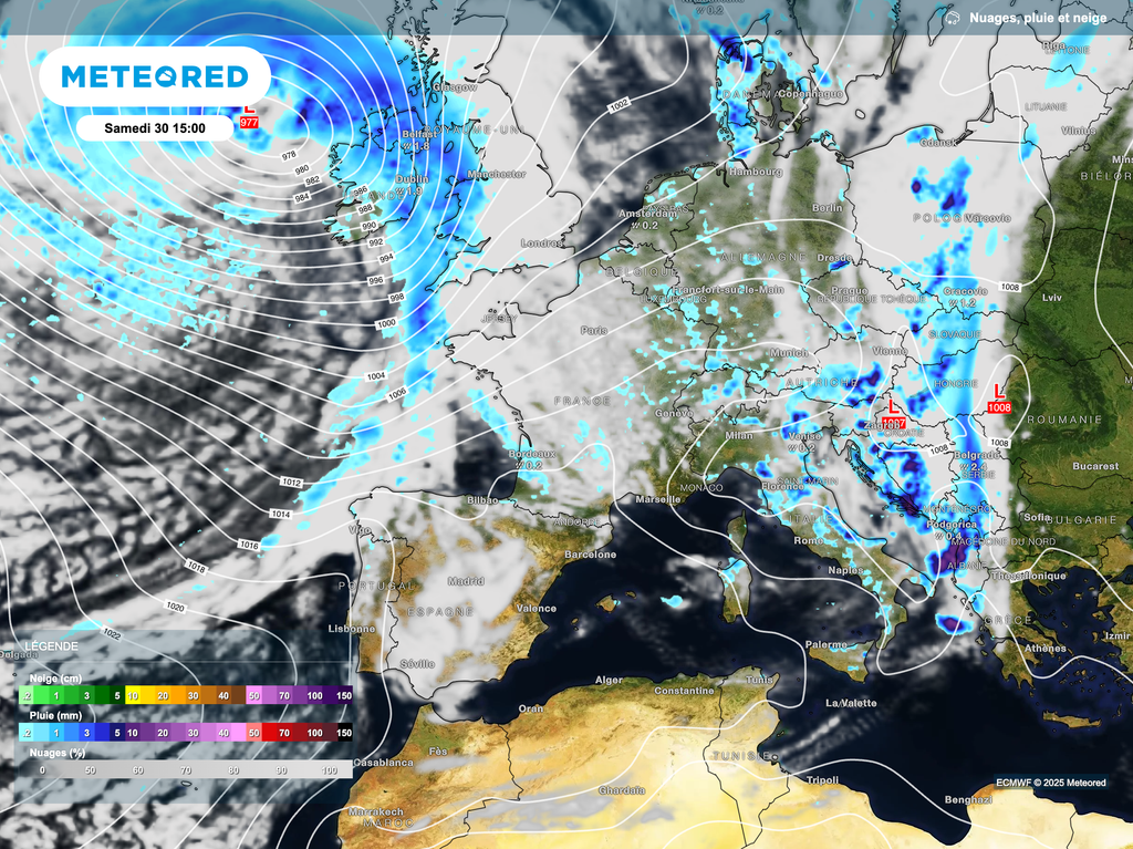 Samedi, journée de transition avant une nouvelle perturbation océanique.