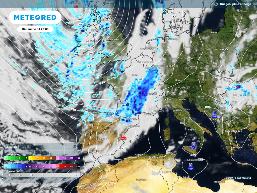 Un axe pluvio-orageux va se former en cours de journée de dimanche.