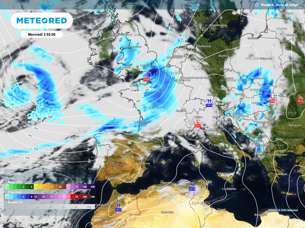 La météo s'annonce encore pluvieuse voire venteuse en début de semaine prochaine.
