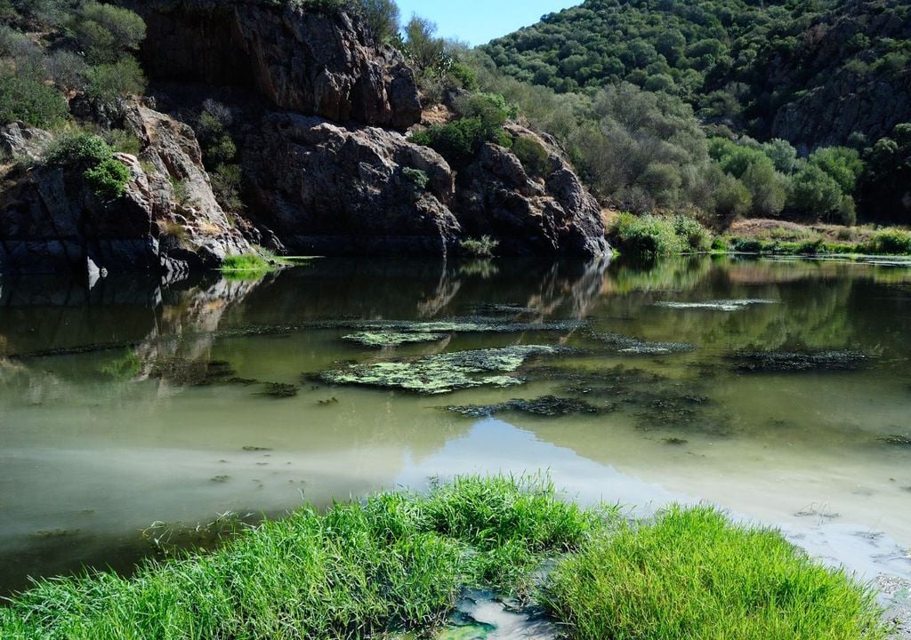 Terme libere Sardegna Il fiume Coghinas vicino alle Terme di Casteldoria