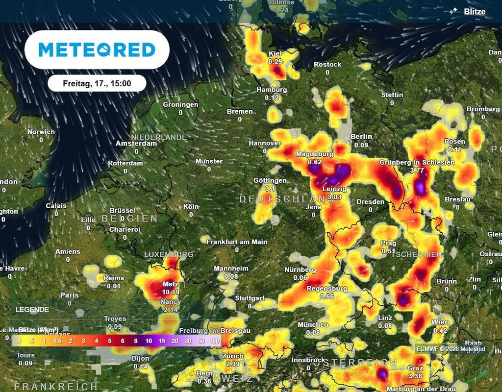 unwetter, wetter, deutschland Freizeit, Sport oder Ausflug? Heute könnte genau das zum Risiko werden: Tief CERRY treibt eine gefährliche Unwetterlage mit Starkregen, Hagel und Orkanböen an.