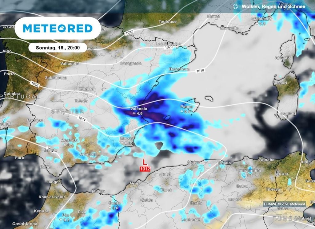 unwetter, unwettertief, starkregen Am Sonntag und Montag treibt ein Unwettertief sein Unwesen im westlichen Mittelmeerraum. Das kann sehr gefährlich werden.