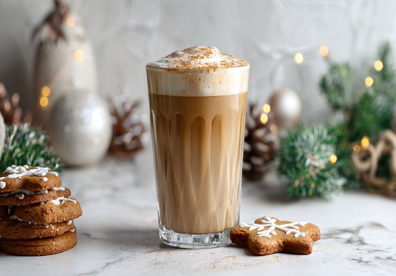 Lebkuchen Latte kann man einfach selbst herstellen (Foto: Adobe Stock)