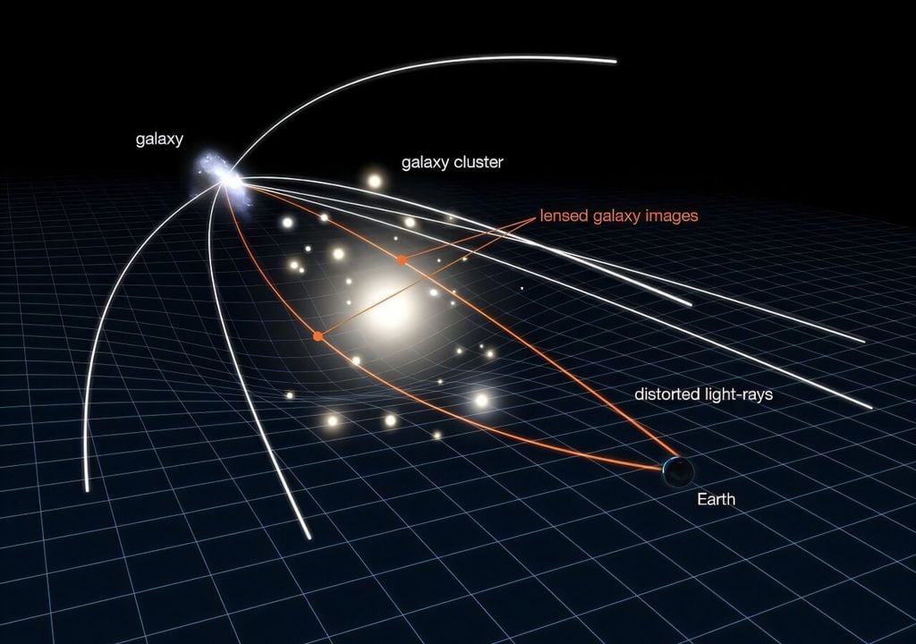 Lentes gravitacionales espacio telescopios astronomía Lentes gravitacionales espacio telescopios astronomía
