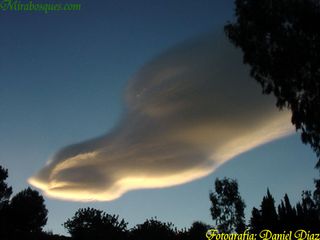 Lenticularis con candilazo de ayer en Marbella (Málaga)