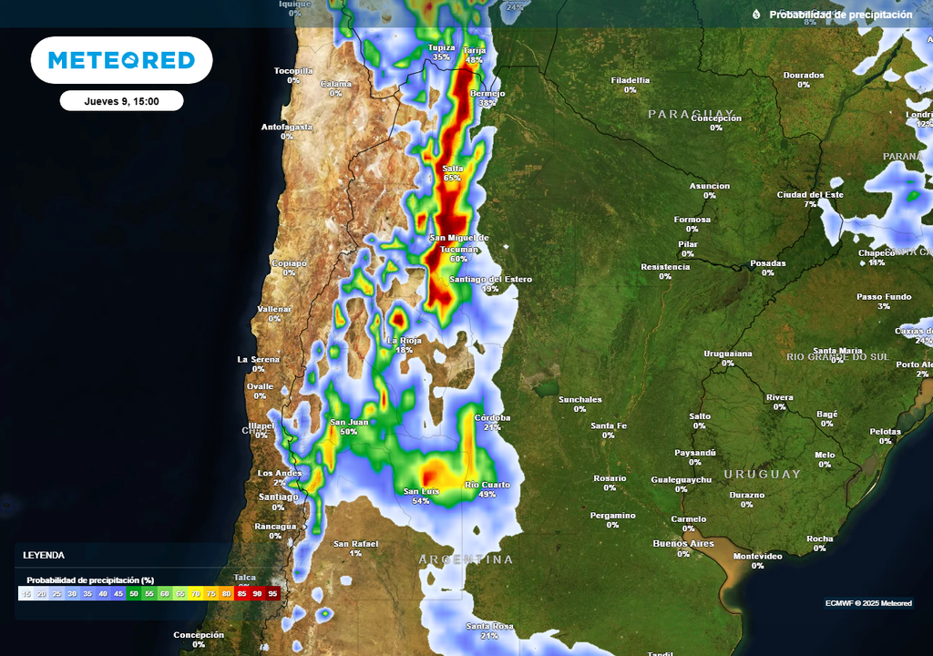 Tormentas, Alerta Naranja, Severo, Cuyo, Mendoza, Argentina