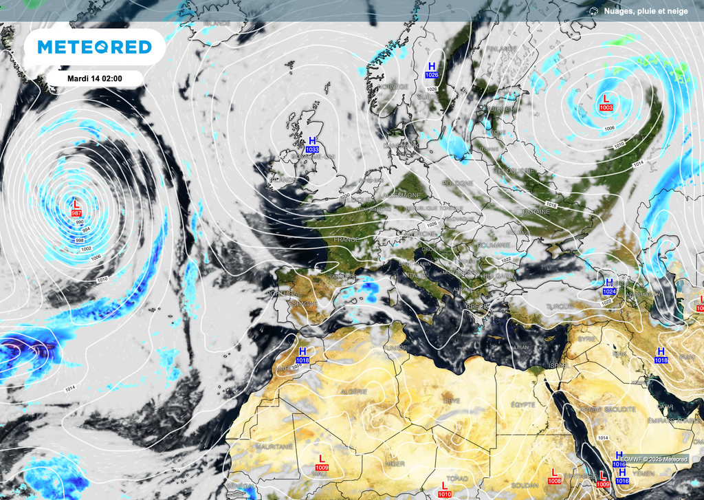 Anticyclone qui pourra drainer un peu d'air frais ces prochains jours.