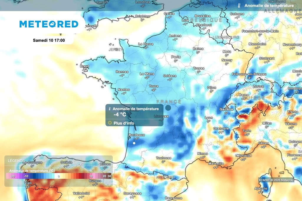 Températures inférieures aux normales de saison ce samedi après-midi ! Températures inférieures aux normales de saison ce samedi après-midi !