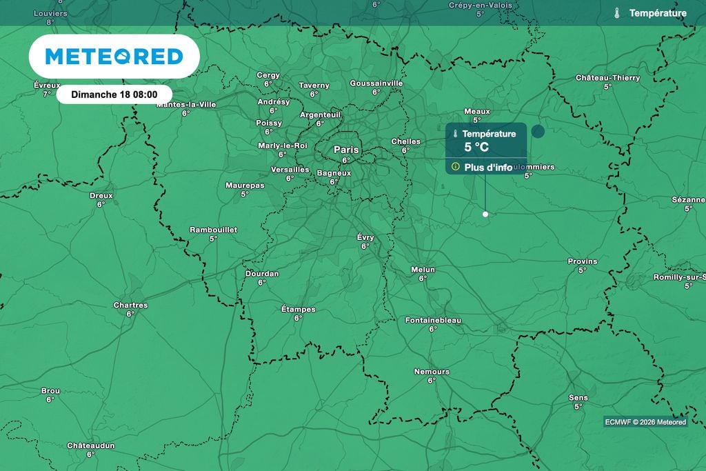 Une matinée de dimanche bien froide en région parisienne.