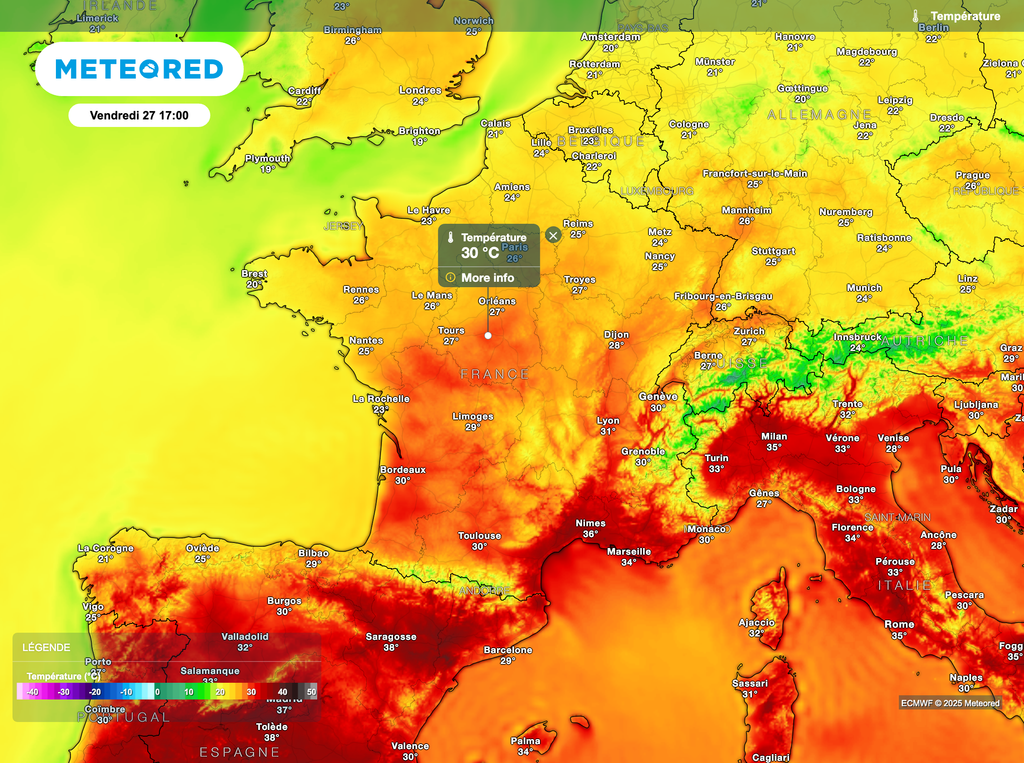 Demain vendredi, les températures seront déjà en hausse.