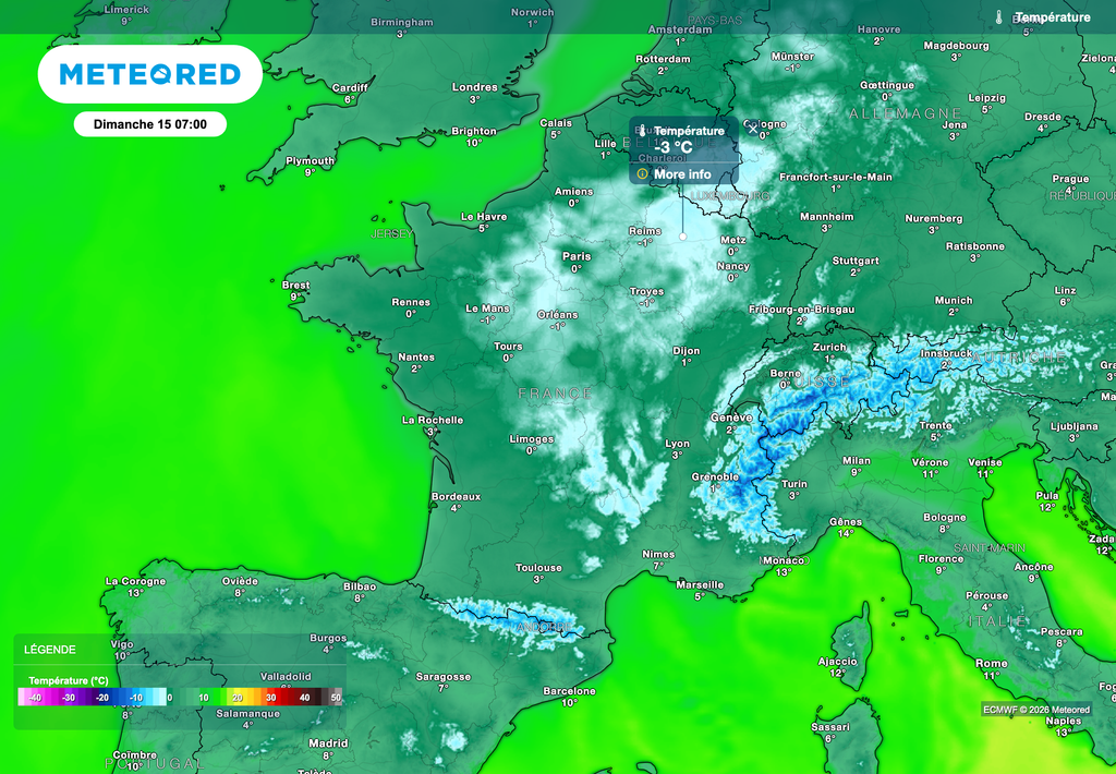 Du froid pour la matinée de dimanche. Prudence, quelques chaussées glissantes sont possibles.