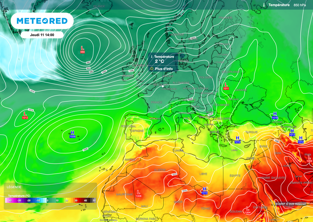 Météo fraîche en altitude jusqu'en milieu de semaine selon plusieurs modélisations.
