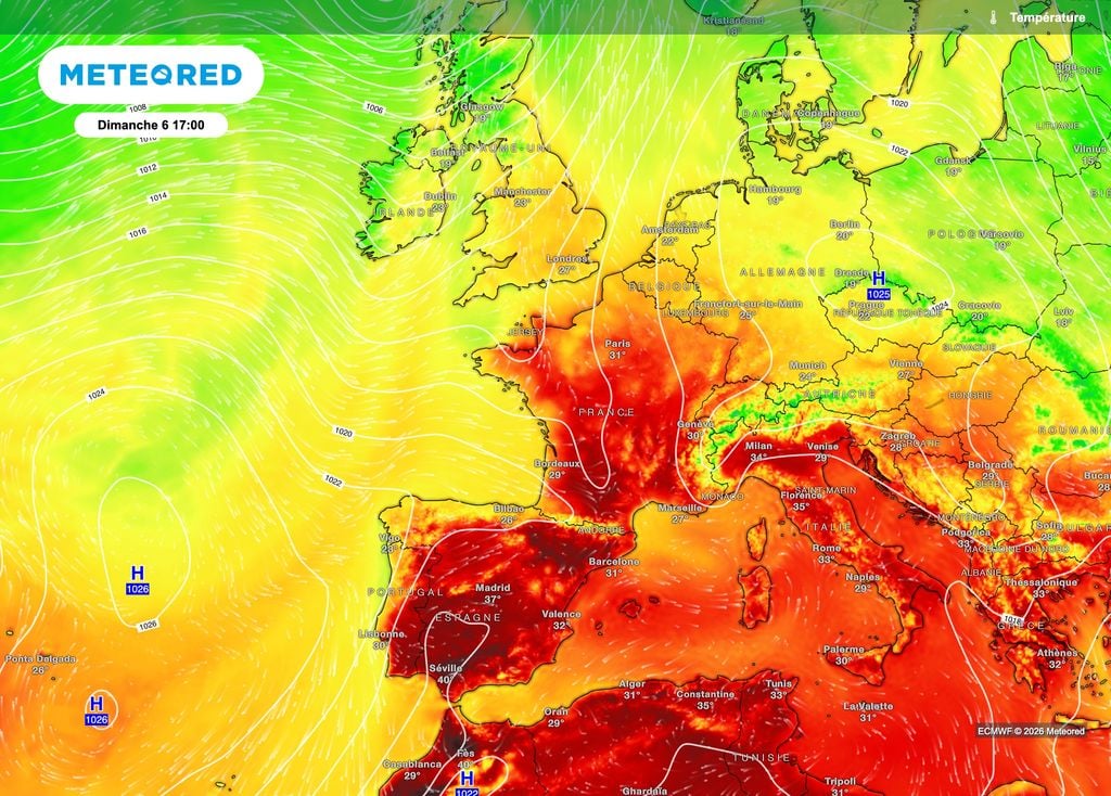 Les 30°C possibles dimanche après une journée de samedi parfois moins chaude au nord ! Les 30°C possibles dimanche après une journée de samedi parfois moins chaude au nord !